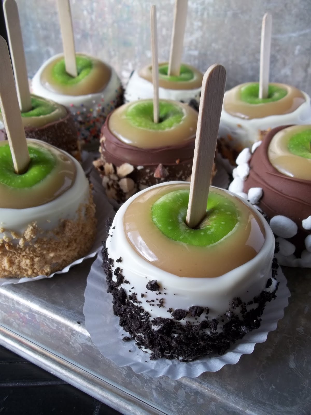 Fake Apple Carmel Nut Chocolate Apple for Display Prop Dezicakes 