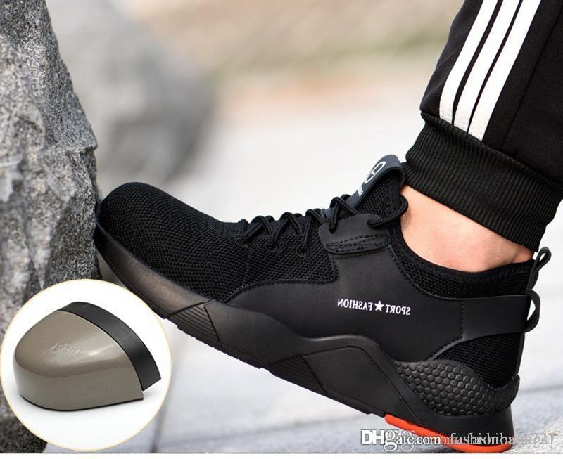 Men Air Cushion Safety Work Trainers Breathable Steel Toe Cap Protective Shoes Men Air Cushion Safety Work Trainers Breathable Steel Toe Cap Protective Shoes