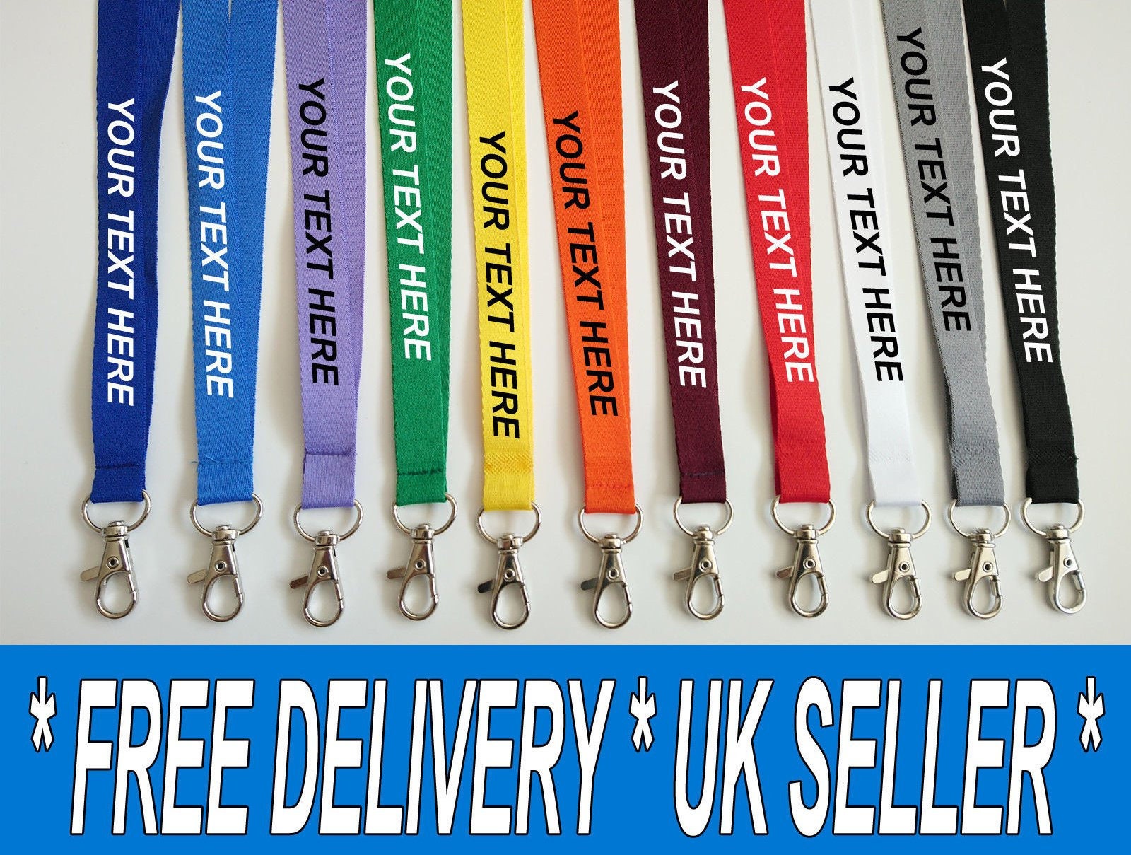 Plain 15mm ECO FRIENDLY Lanyard Neck Strap With ECO FRIENDLY ID Card Holder 