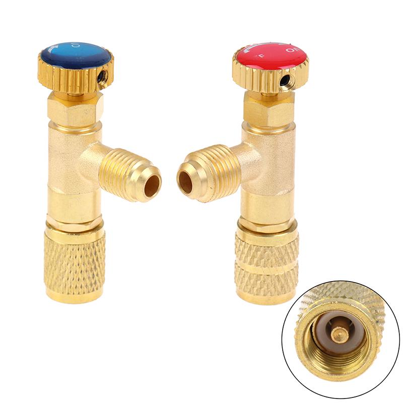 2pcs R410A R22 Refrigeration Charging Adapter for 1/4" Safety Valve ServicH WY 2pcs R410A R22 Refrigeration Charging Adapter for 1/4" Safety Valve ServicH WY