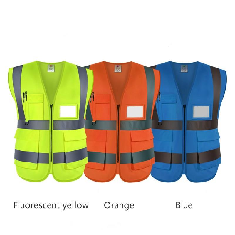 Reflective Vest Hi Vis Safety Waistcoat high Visibility Strip Traffic Security 