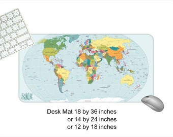 Tiger World Desk Mat School Office Pad Map Atlas Protective Mouse Earth Surface Tiger World Desk Mat School Office Pad Map Atlas Protective Mouse Earth Surface