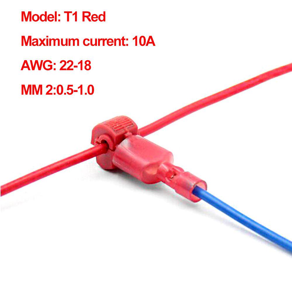 25x Red Scotch Lock Wire Connectors Quick Splice Terminals Crimp Electrical 