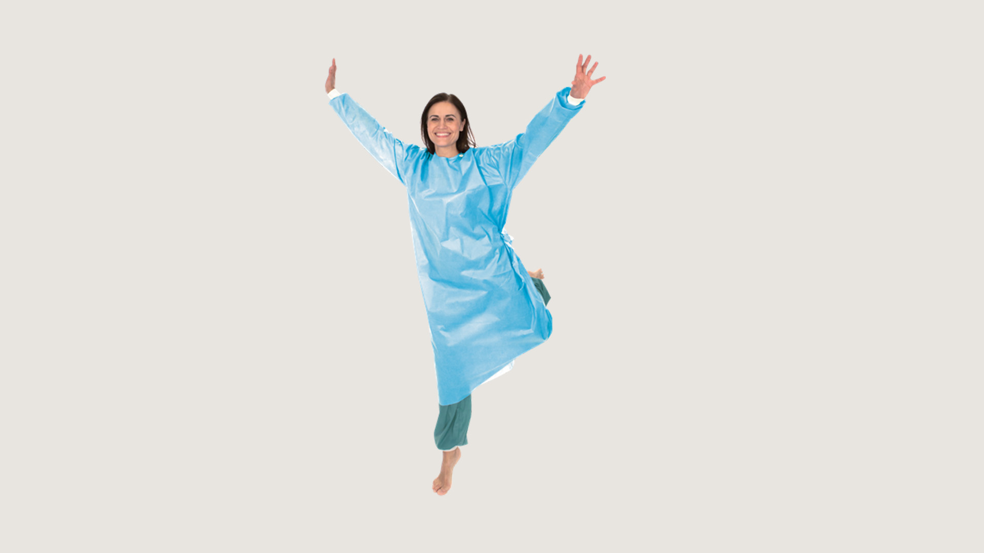 Molnlycke Barrier Surgical Gown Hospital Patient Doctor Nurse Vet Large 