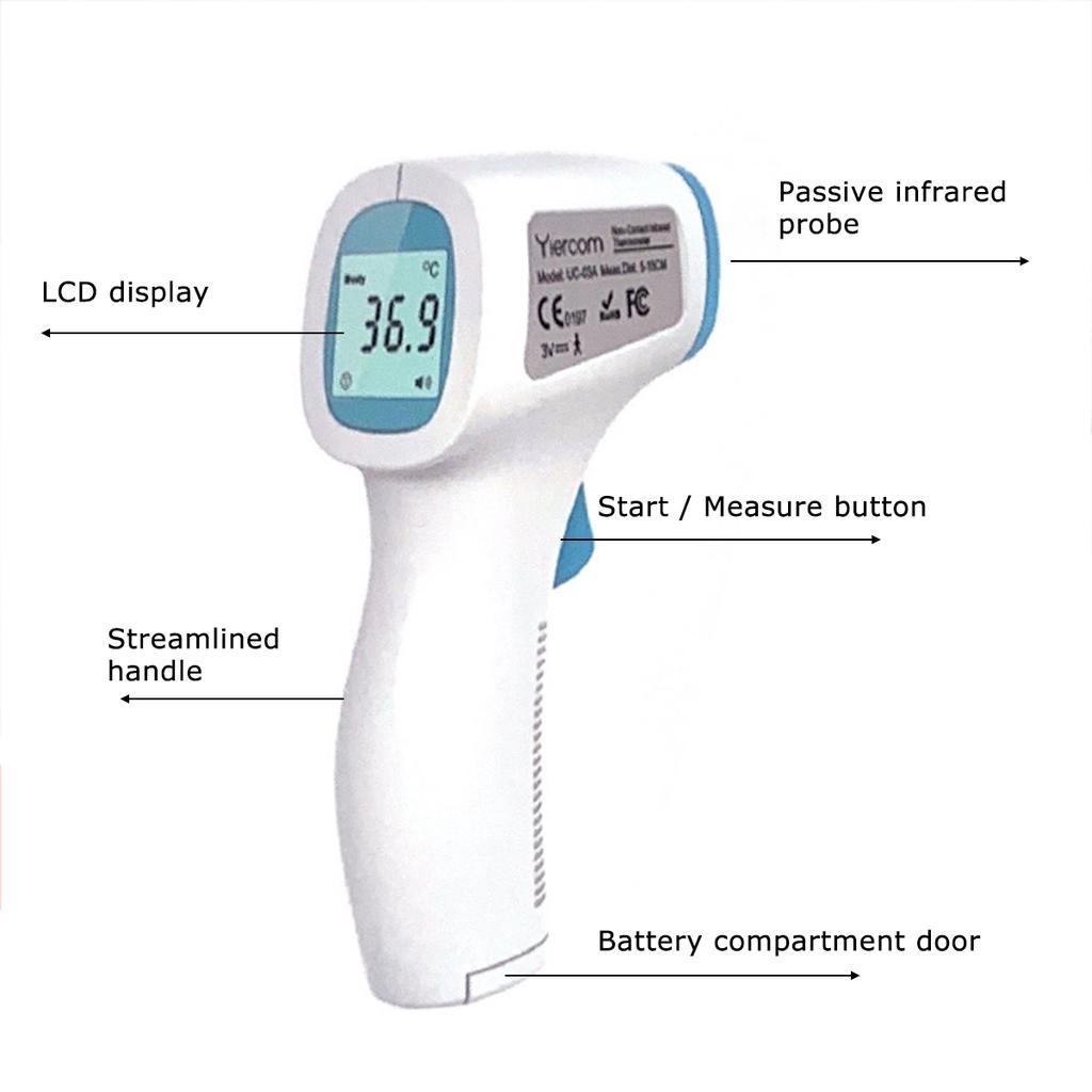 LCD LASER INFRARED DIGITAL TEMPERATURE THERMOMETER GUN PYROMETER NON-CONTACT OPU 