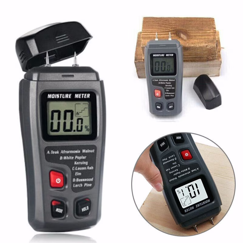 Damp Meter Digital LCD Moisture Detector Wood Humidity Caravan Tester Tool New 