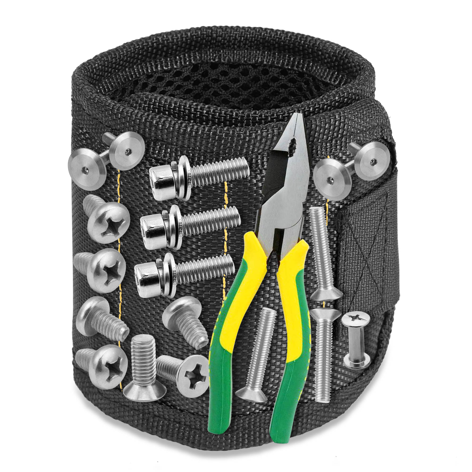 Magnetic Wristband Tool Pick Bag Wrist Pocket Magnet Nails Holder Screw Acc Y5R1 Magnetic Wristband Tool Pick Bag Wrist Pocket Magnet Nails Holder Screw Acc Y5R1