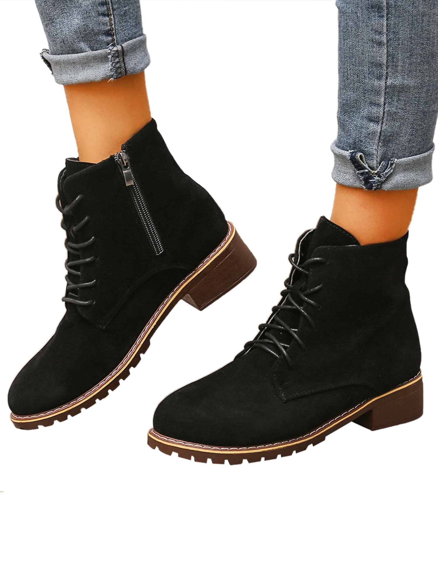 Womens Hiking Steel Toe Cap Safety Shoes Trainers Ankle Mens Work Boots SZ 4-12 