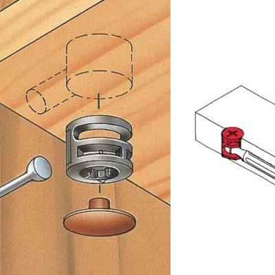 5 Set x Emuca Cam And Pin Fixing For Ikea And Other Other Furniture 
