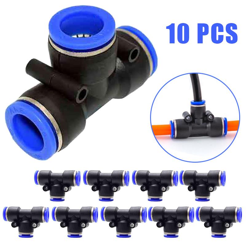 10pcs Tube od6mm 1/4''pneumatic straight push connector air line quick fittingSG 10pcs Tube od6mm 1/4''pneumatic straight push connector air line quick fittingSG