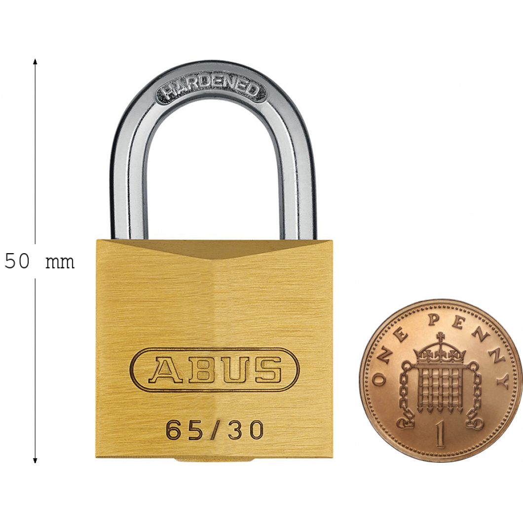 Abus ABUKA02334 65/30 30mm Brass Padlock Keyed Alike 302 