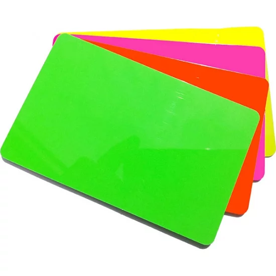 Blank PVC CR80 Coloured Cards 760 Micron Thick 15 Colours Available Free P&P 