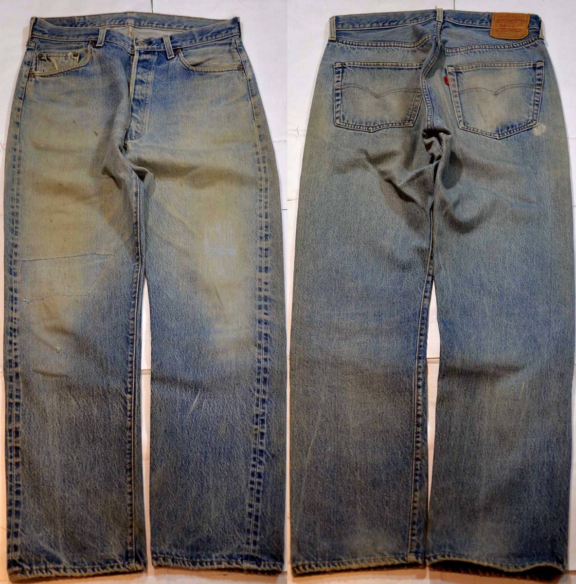 h615/LEVIS501赤耳ヴィンテージ グッドサイズ 色落抜群 アタリビッシリ！