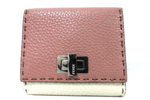 【中古】FENDI フェンディ 小物 財布 二つ折り財布 8M0399 ピーカブー セレリア 送料無料