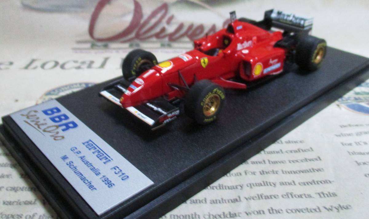 ★激レア絶版*BBR*1/43*Ferrari F310 #1 Marlboro 1996 Australian GP*Michael Schumacher≠MR