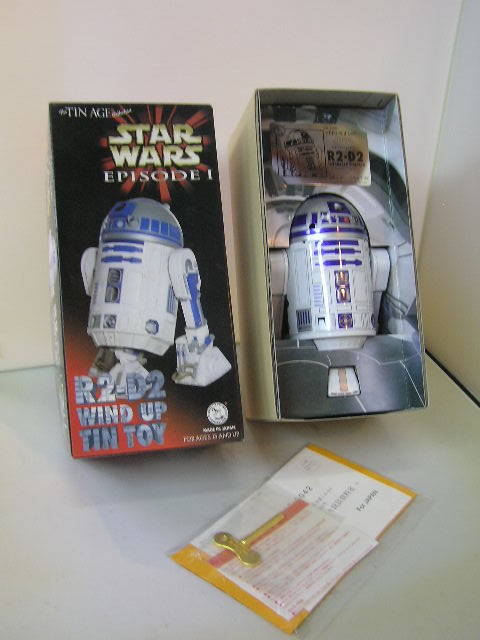 希少！！★　大阪ブリキ　ブリキ・ゼンマイ式　スタ－ウォ－ズ　R2-D2　★