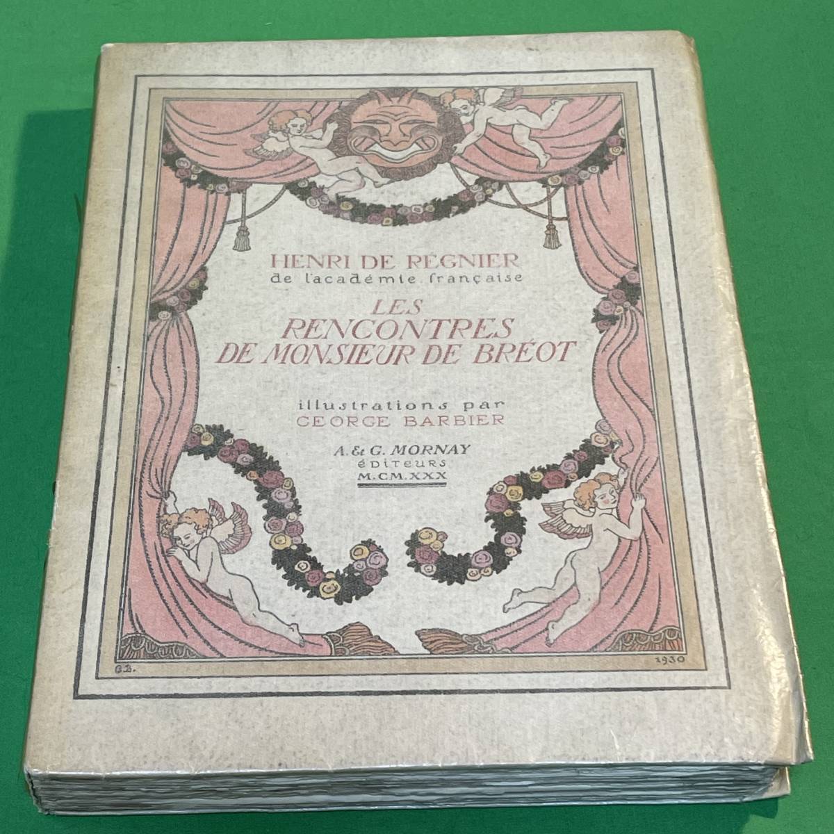 ★希少本★ ジョルジュ・バルビエ 挿絵本「ド・ブレオ氏の色懺悔」1000部限定 1930年 アールデコ 天アンカットあり 送料無料！