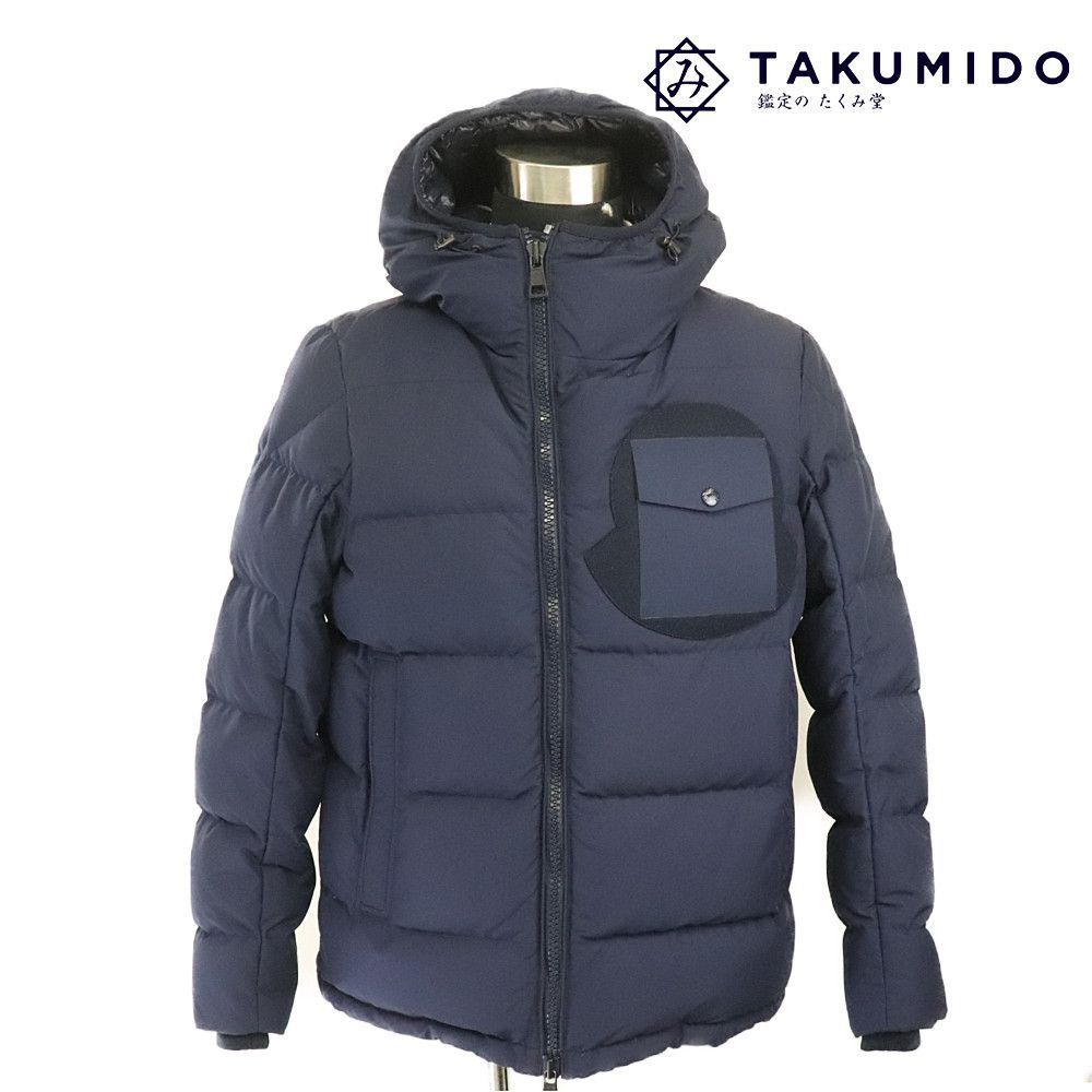 モンクレール MONCLER ダウンジャケット AMBERT メンズ サイズ3 ネイビー 中古AB 266601