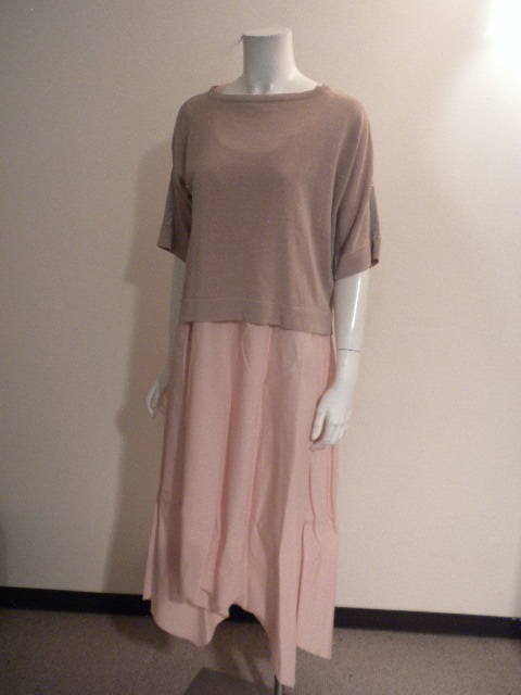 新品183,000円☆彡ITALY製『FABIANA FILIPPI』◆ファビアナフィリッピ◆上質なリラックス感＆お色がステキ！セットロングワンピ！42size