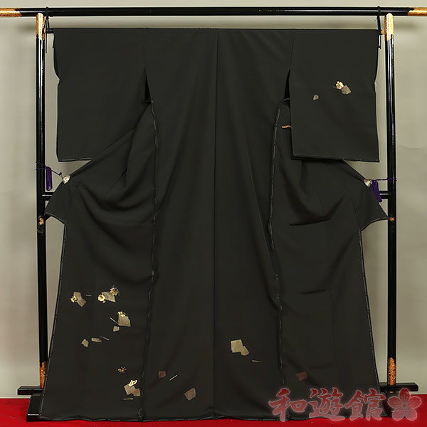 【和遊館】即決eha2844　単衣仕立付！竹屋町刺繍入り 高級訪問着　宝尽くし