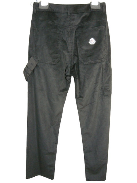 サイズ46(男性M-L相当)■新品 本物■モンクレール/TROUSERS/コーデュロイパンツ/ぺインターパンツ/ベルベット/メンズ/MONCLER/ブラック/黒