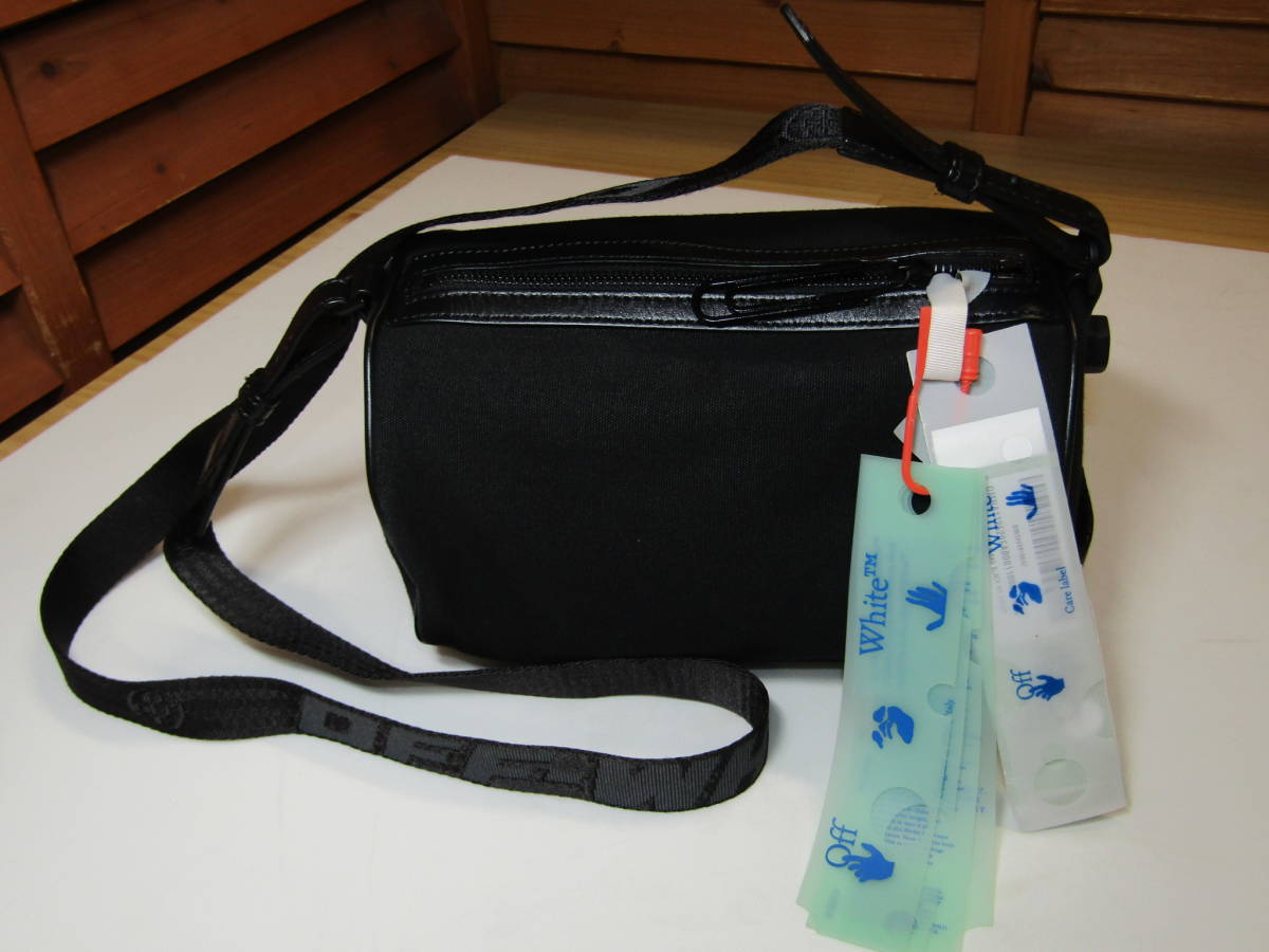 M1Ｙ△018【OFF-WHITE オフホワイト】20ss イタリア製 OMNA112E20FAB0011000 CANVAS BABY DUFFLE BAG 黒