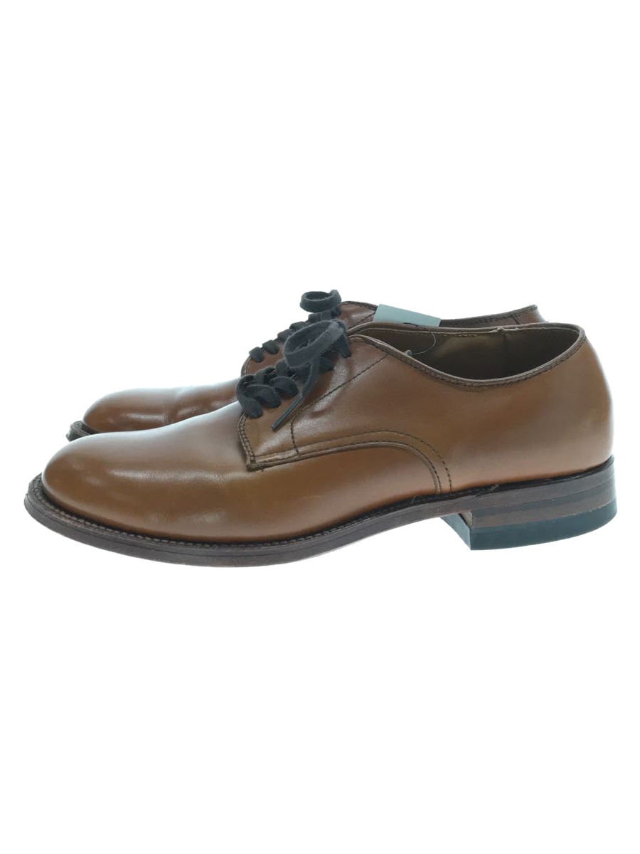 Alden◆MDF P-TOE CALF/レザードレスシューズ/US6.5/BRW/レザー/N6427