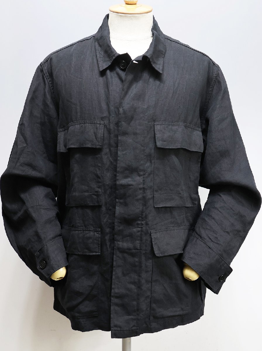 COMOLI (コモリ) 20SS LINEN B.D.U. JACKET / リネン バトルドレスユニフォーム ジャケット R01-01014 美品 ブラック size 2