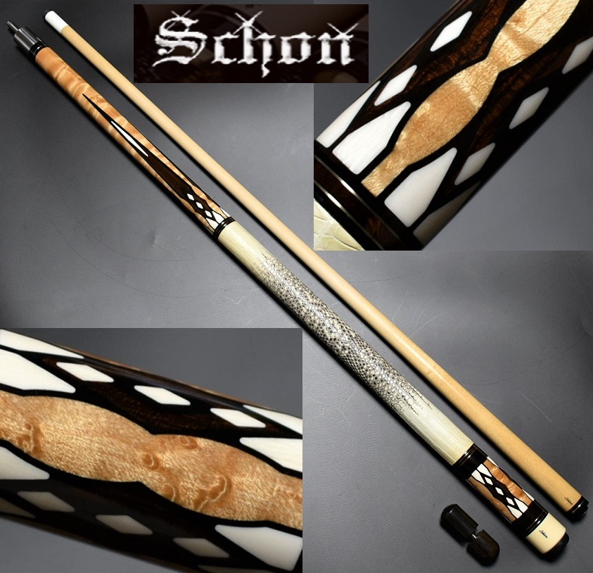 ◆Schon Custom Cues CX-24◆Bob Runde ショーン リザード本革
