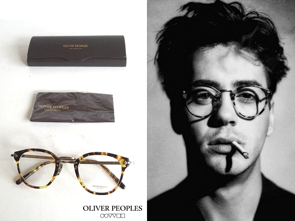 新品 OLIVER PEOPLES オリバーピープルズ 507C DTB ボストンウェリントン セル/メタル 彫金 コンビ 眼鏡 メガネ 45□24-142 オプテック期