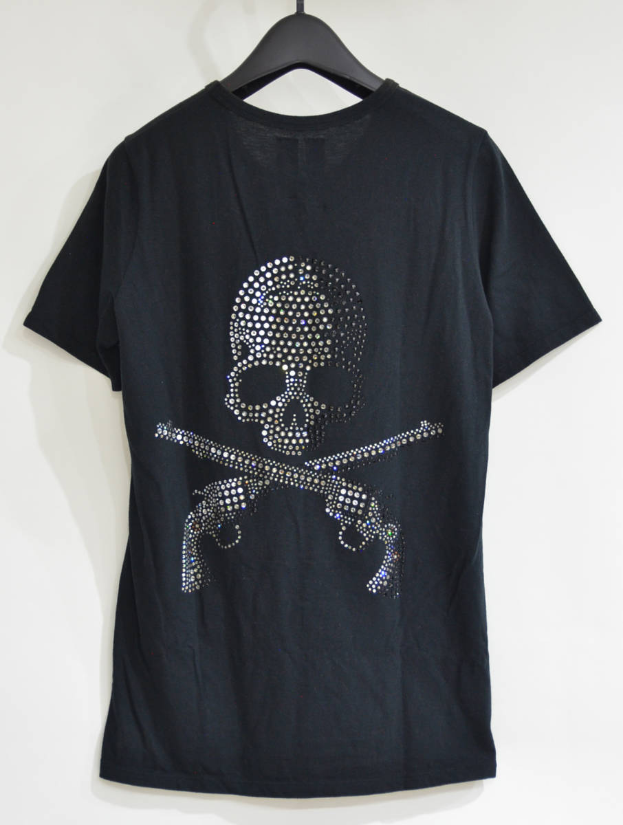 MASTERMIND JAPAN マスターマインド × roar ロアー 背面 二丁拳銃 オール スワロ スカル Tシャツ Y-231067