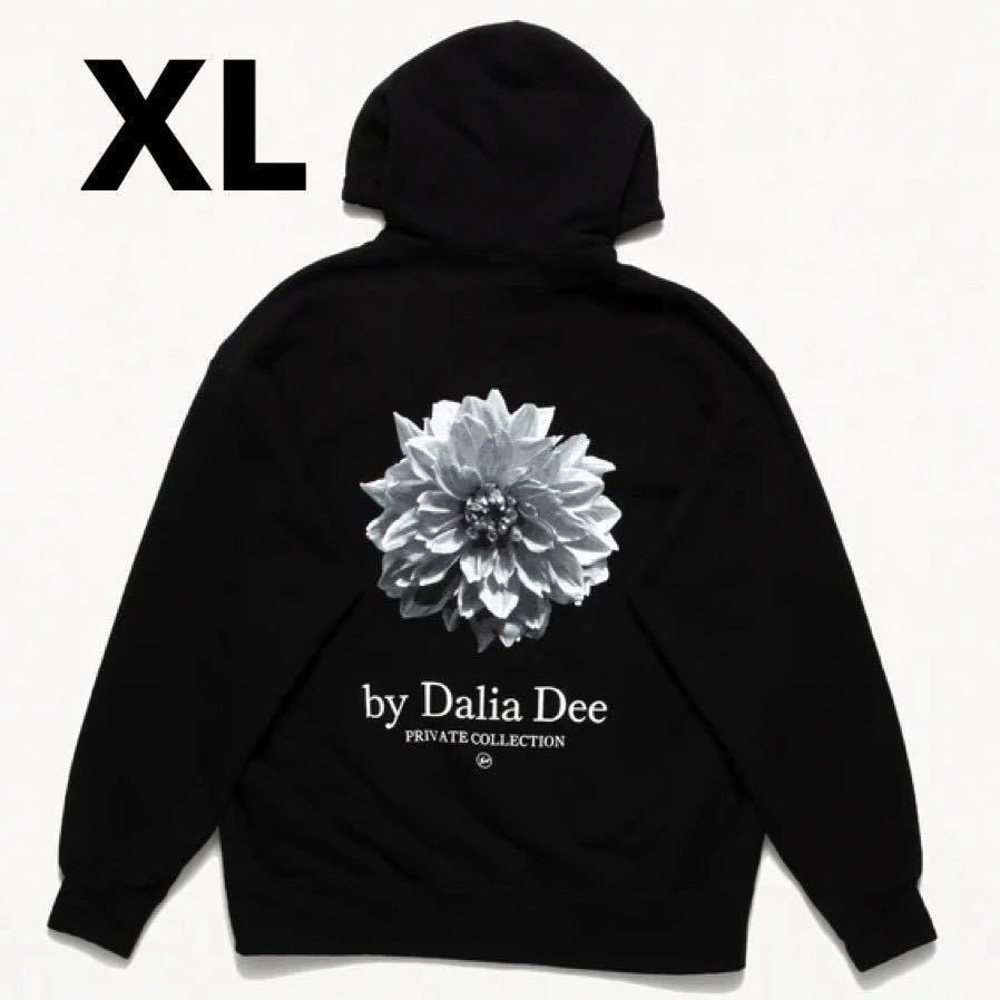 新品 XLサイズ FRAGMENT × DaliaDee SNAPHOODIE BLACK フラグメント パーカー 黒 ブラック フーディー HOODIE 大きいサイズ 日本製