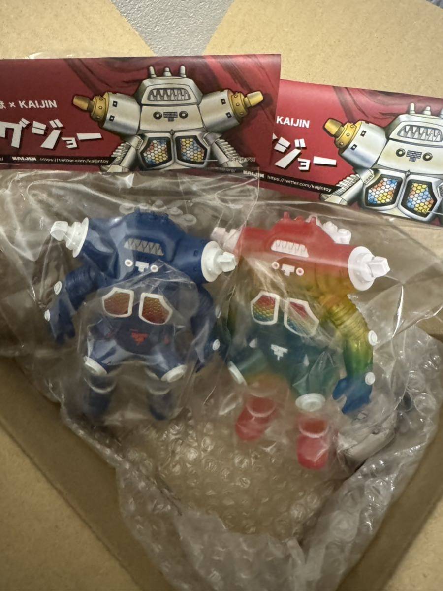 新品未開封 one up. × KAIJIN キングジョー インディーズソフビ ブルー レインボー