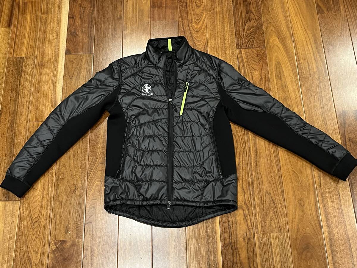 ◆新品未使用！ RLX ラルフローレン RALPH LAUREN ライトウェイト ダウンジャケット ブラック ライム S◆