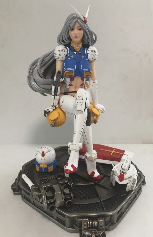 MMS x CHAOS★1/6★RX-78-2 ガンダムコスプレ少女スタチュー★完成品フィギュア