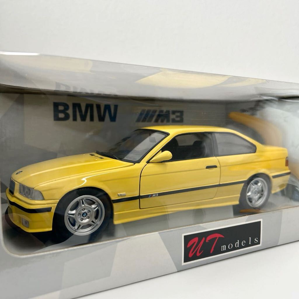 UT models 1/18 BMW M3 Coupe 1996 Yellow E36 イエロー ミニカー モデルカー 3シリーズ クーペ