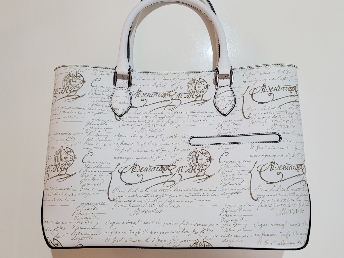 【特注新品未使用】BERLUTI ベルルッティ トート トゥジュール ホワイトレザー