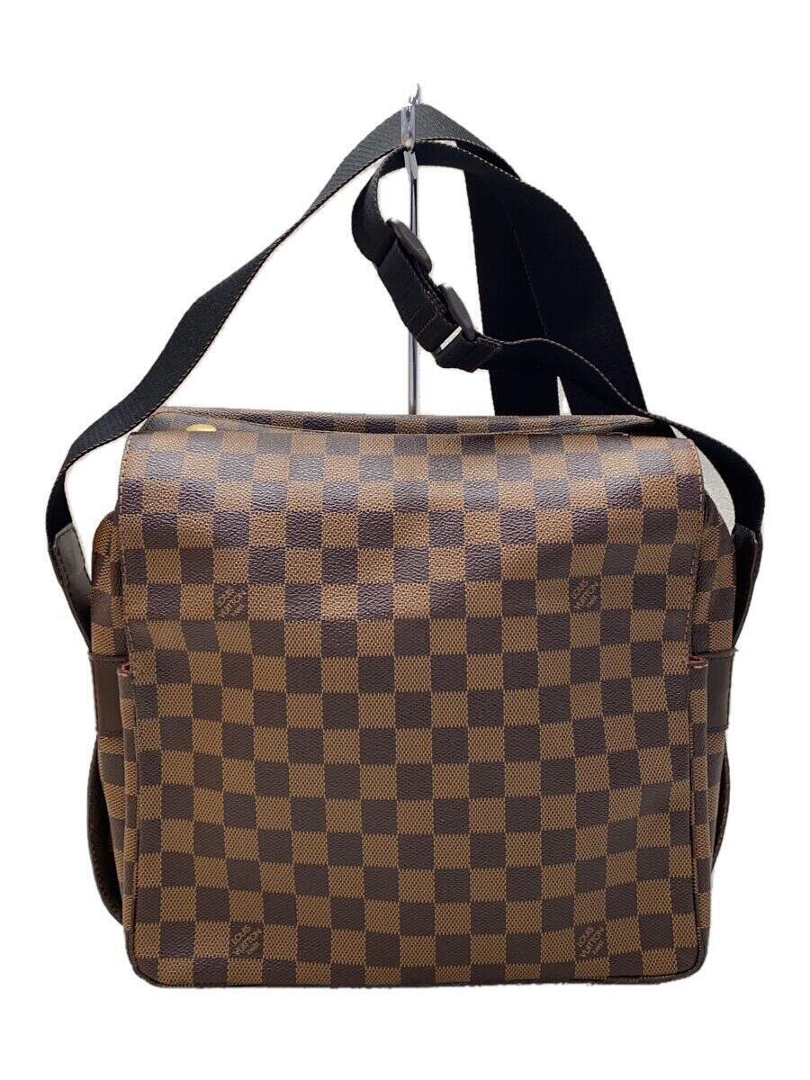 LOUIS VUITTON◆ナヴィグリオ_ダミエ・エベヌ_BRW/PVC/BRW