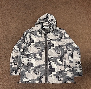 ■⑩OFF-WHITE オフホワイト　カモフラージュ　フードジャケット　レインウェア