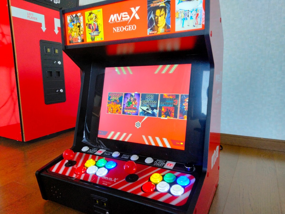 MVSX セイミツカスタム新品本体 + ホームアーケードベース未開封 ネオジオ NEOGEO