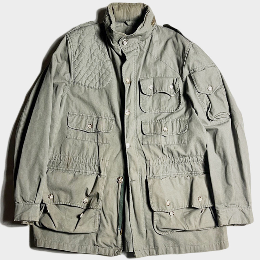 超希少色! 70's 80's ウィリス＆ガイガー ホワイトハンター size 42 ポプリン WILLIS&GEIGER WHITEHUNTER JACKET ヘミングウェイ pewter 着