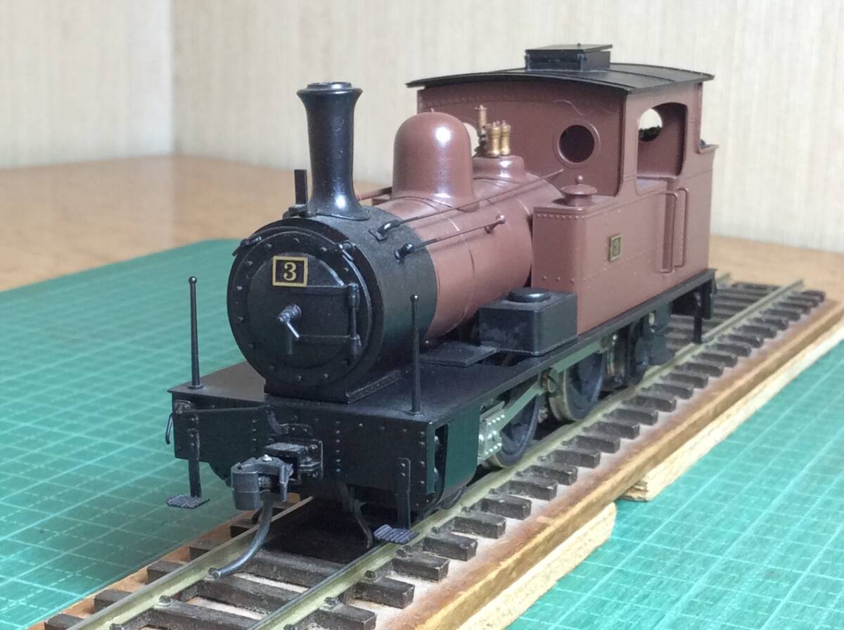 自作・鉄道省1-B-1タンク220型タイプ13ミリゲージ・ジャンク