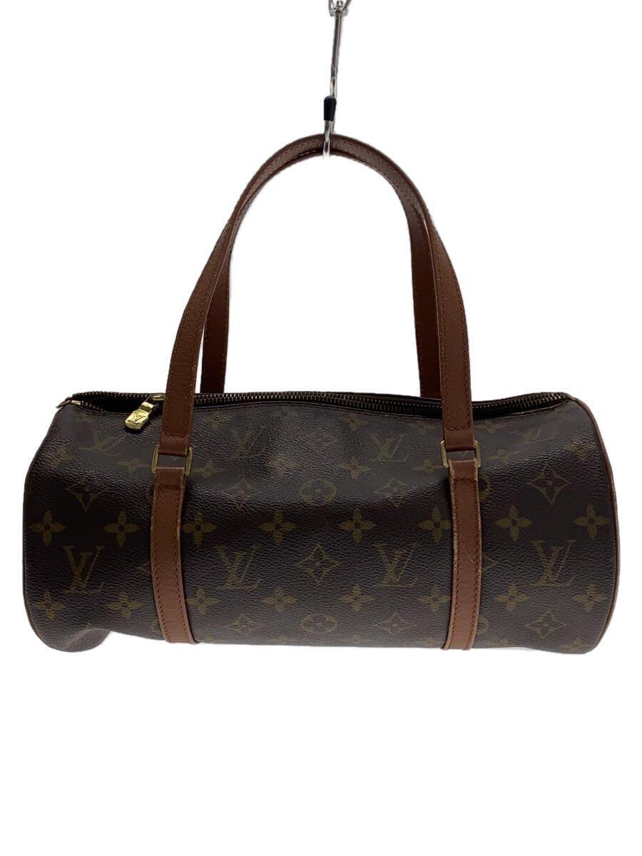 LOUIS VUITTON◆1)パピヨン30_モノグラム・キャンバス_BRW/PVC/BRW/モノグラム/ポーチ欠品