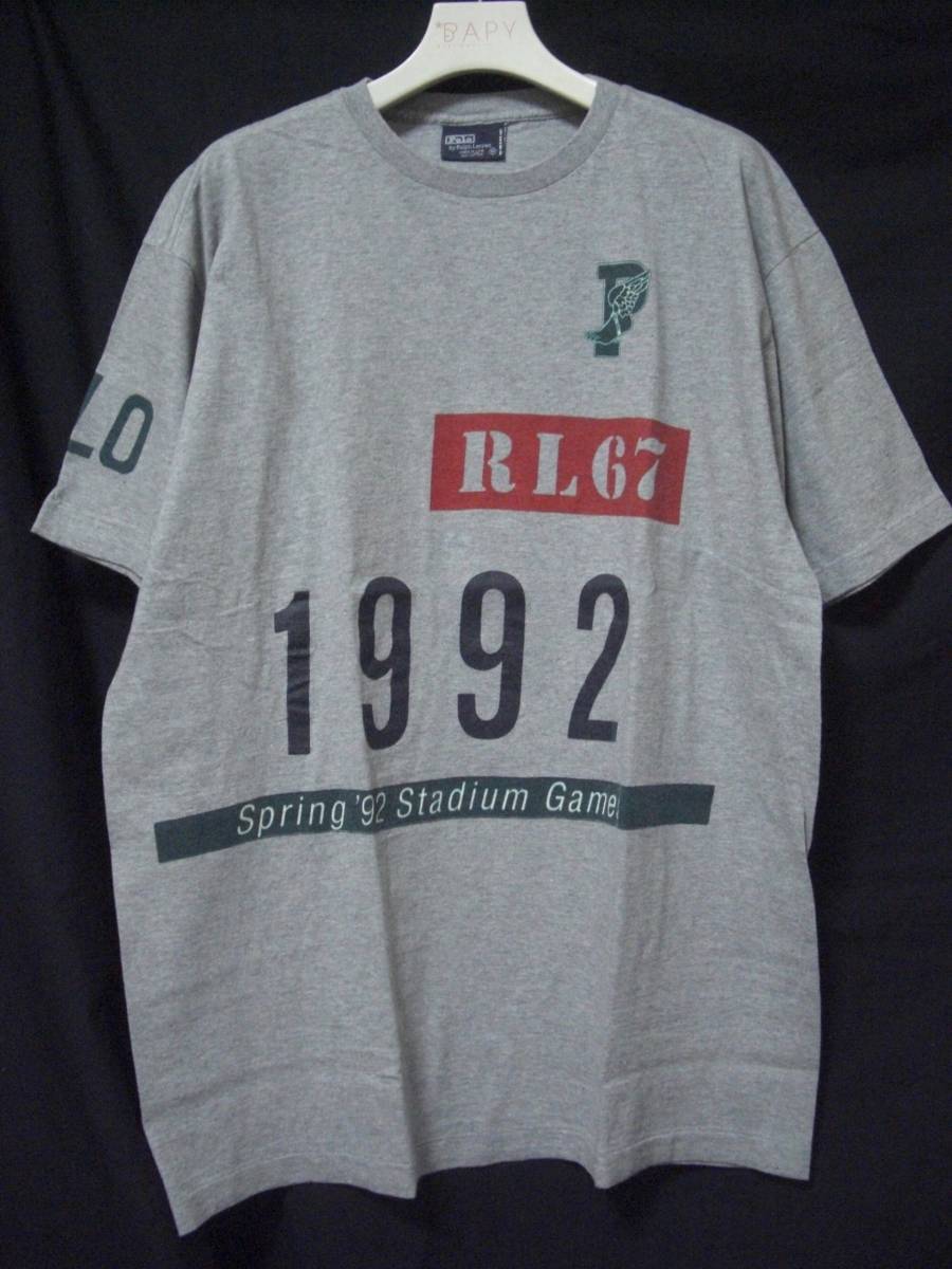 新品 DS 1992 POLO RALPH LAUREN ラルフローレン STADIUM 92 Tシャツ M