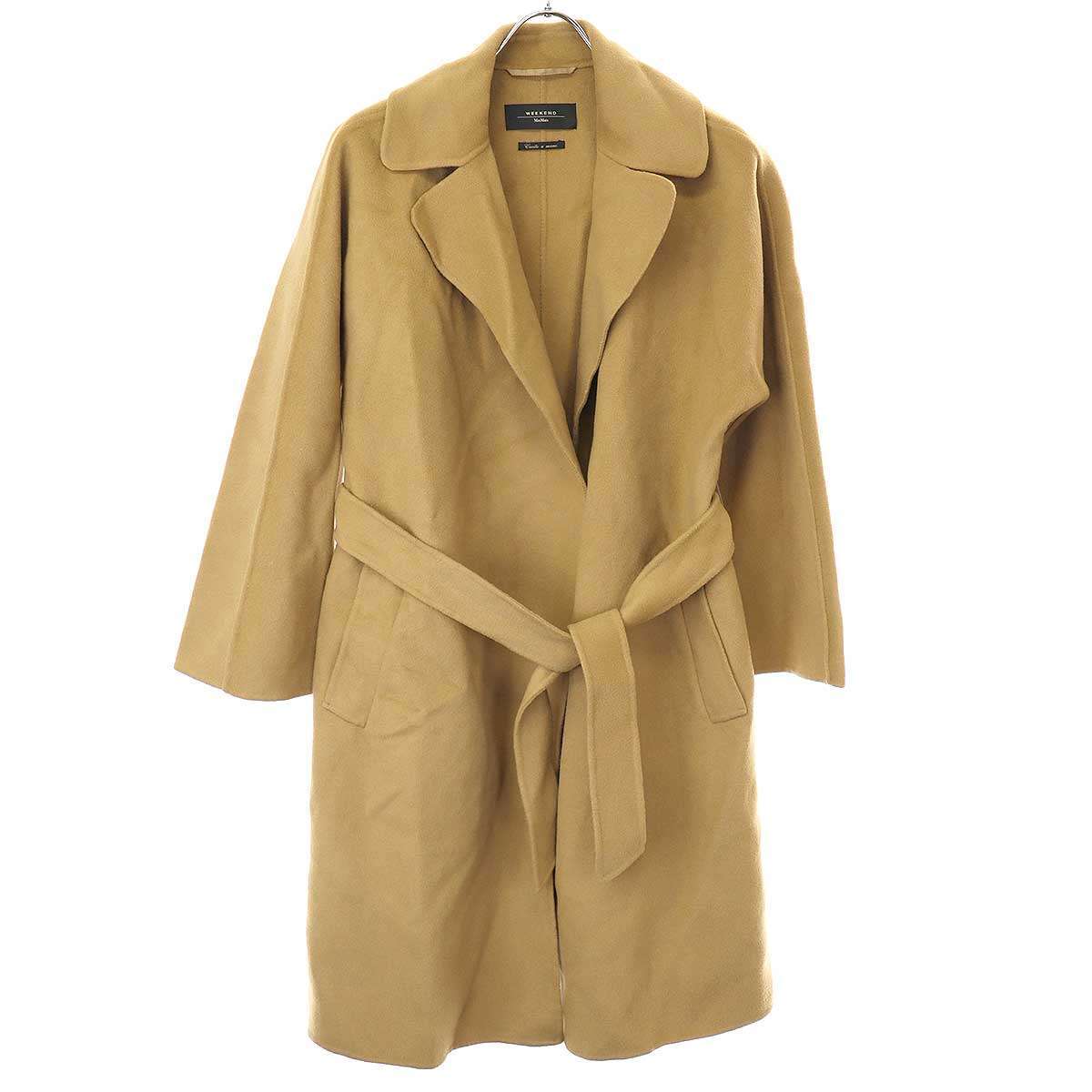 Weekend Max Mara ウィークエンド マックスマーラ ヴァージンウールガウンコート 501606096 キャメル 34 ITLUPK13VAY2