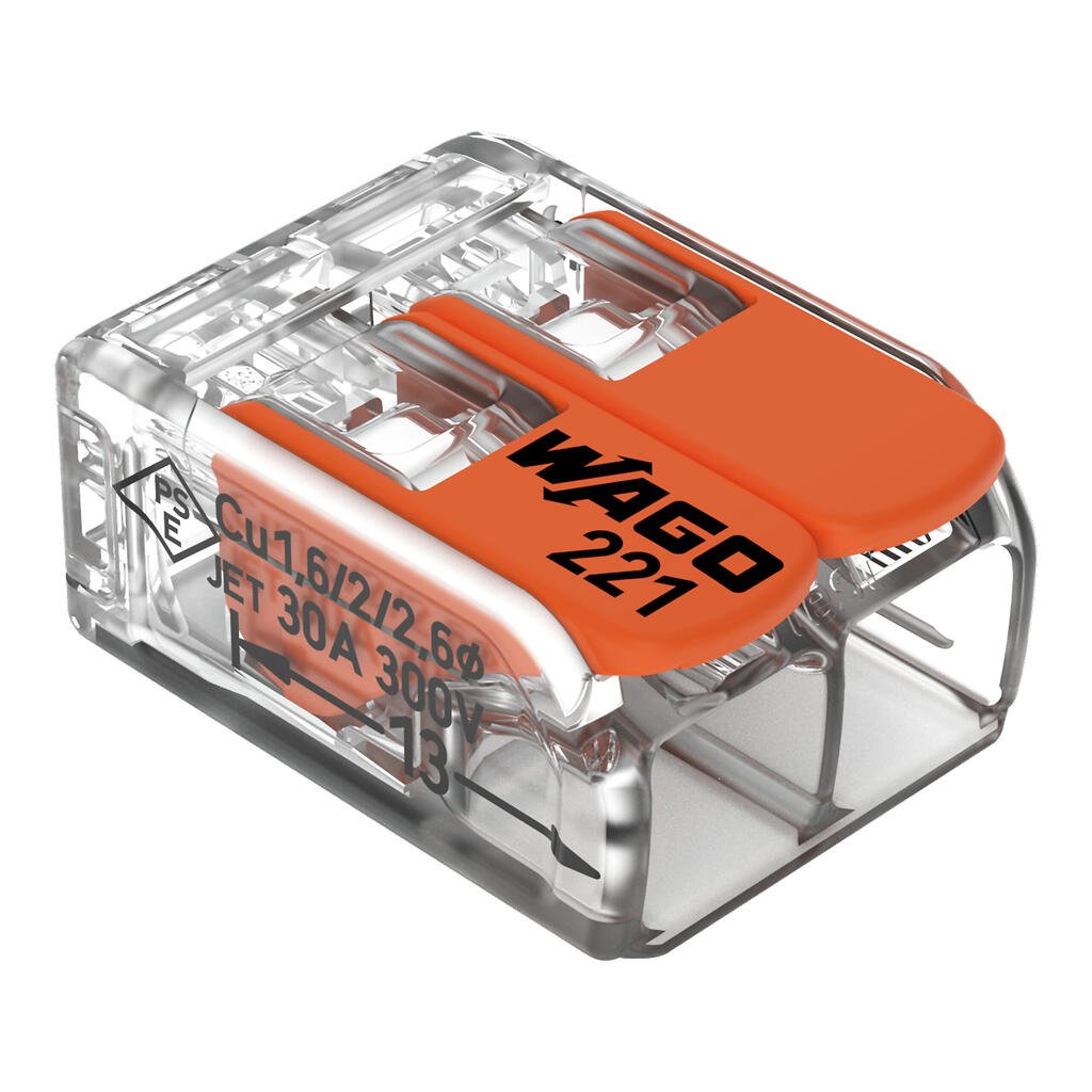 Wago 221 6mm Series 221-612 New Style Connectors Authorised Seller Wago 221 6mm Series 221-612 New Style Connectors Authorised Seller