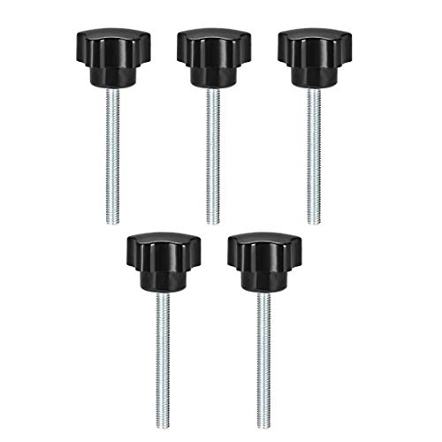2pcs M4 M4x20mm Black Metal Star Shaped Male Thread Clamping Head Knob Screw X2 2pcs M4 M4x20mm Black Metal Star Shaped Male Thread Clamping Head Knob Screw X2