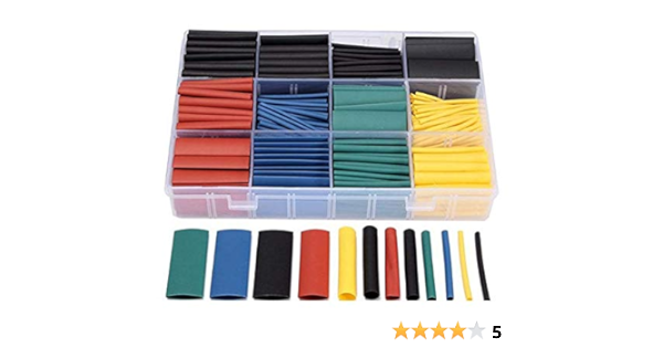 530Pcs Heat Shrink Tubing Insulation Shrinkable Tube 2:1 Wire Cable Sleeve HGUK 530Pcs Heat Shrink Tubing Insulation Shrinkable Tube 2:1 Wire Cable Sleeve HGUK
