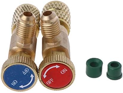 2pcs R410A R22 Refrigeration Charging Adapter for 1/4" Safety Valve ServicH WY 2pcs R410A R22 Refrigeration Charging Adapter for 1/4" Safety Valve ServicH WY