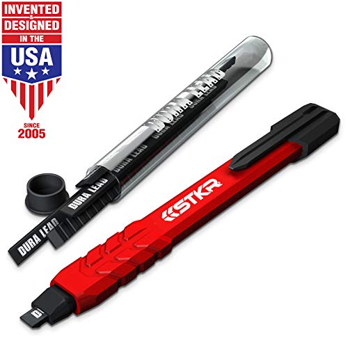 Rolson Quality Carpenter Pencil and Sharpener Set Soft Lead Oval Shape 56600 